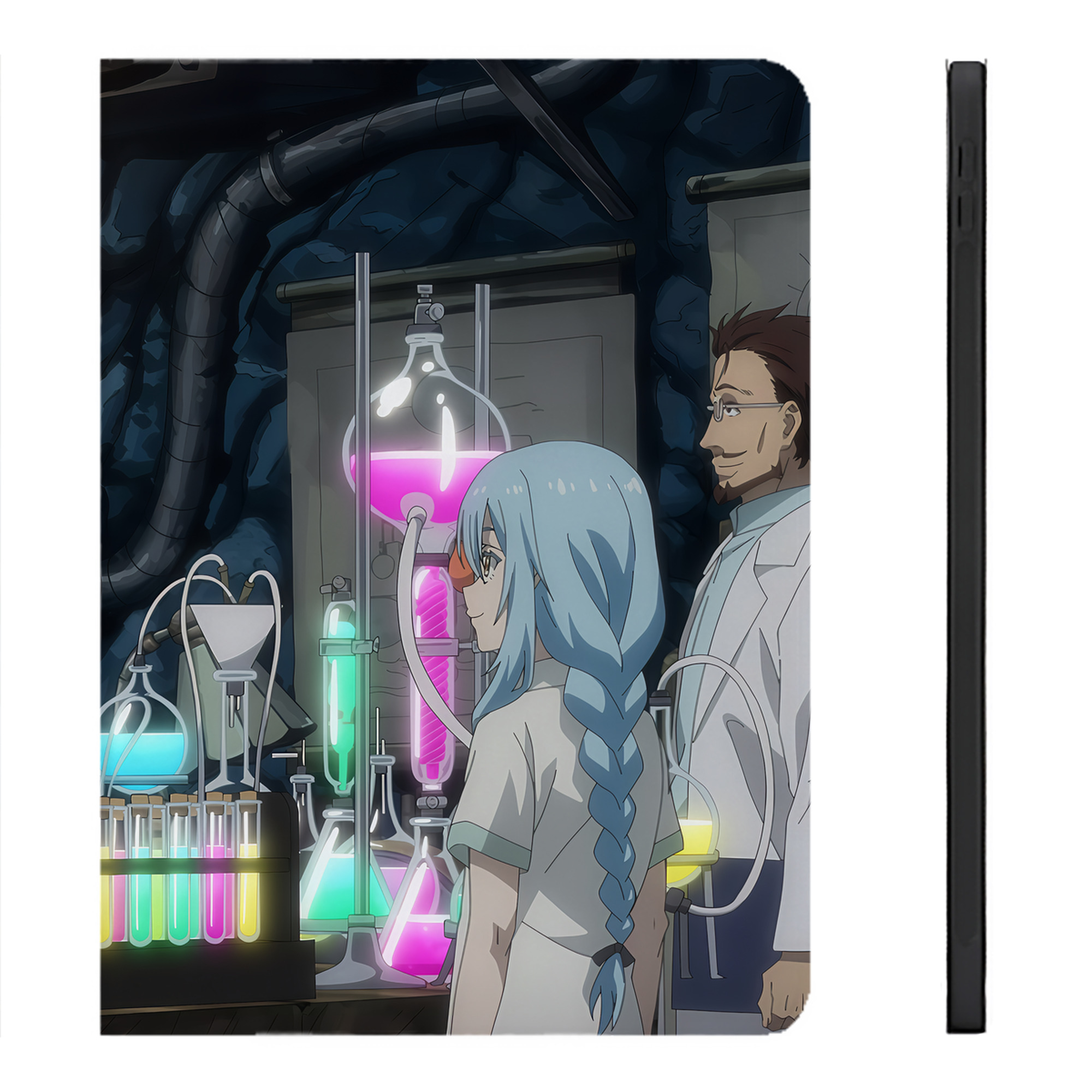 （画像用） 転スラ Regarding Reincarnated to Slime IPadケース ペンホルダー付き ブックスタイルデザイン